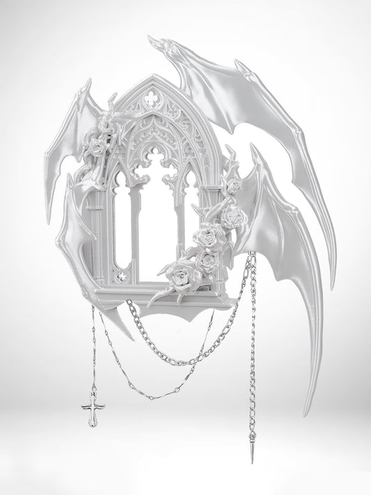 ZhuJi Artisan Collection: Four-wings Demon 3D Printed Card Sleeve/Display Picture Frame for 3/3.5-inch Cards Original Design Customized Stan Gumi Gothic Dark Qin Che/Sylus