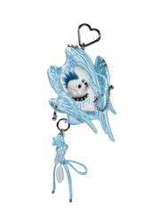 YANZHUJI | Seraph (6 Winged Angel) 3D Printed Photo Card Holder for 3/3.5 Inch Cards, Original Design, Stan Gumi, K Pop & Anime Card Sleeve with Unique 6 Wings Angel