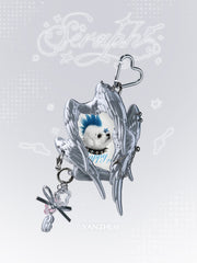 YANZHUJI | Seraph (6 Winged Angel) 3D Printed Photo Card Holder for 3/3.5 Inch Cards, Original Design, Stan Gumi, K Pop & Anime Card Sleeve with Unique 6 Wings Angel