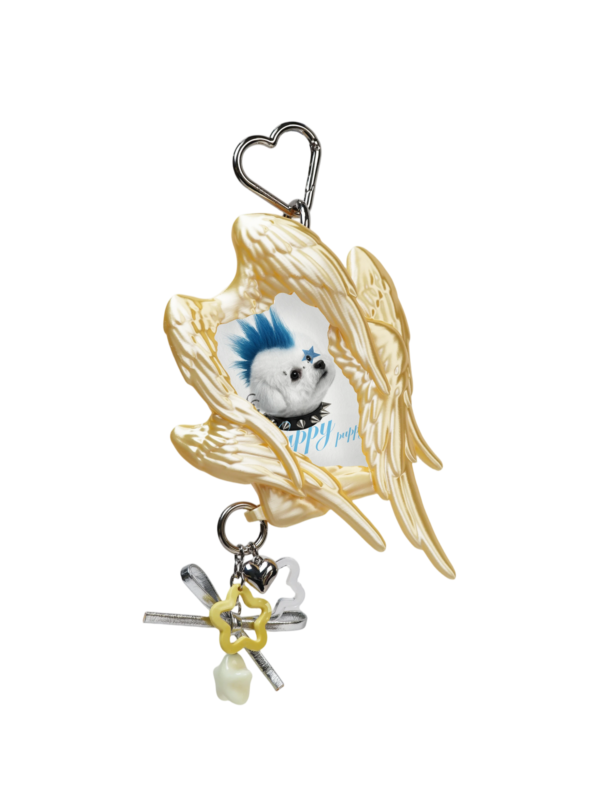 YANZHUJI | Seraph (6 Winged Angel) 3D Printed Photo Card Holder for 3/3.5 Inch Cards, Original Design, Stan Gumi, K Pop & Anime Card Sleeve with Unique 6 Wings Angel