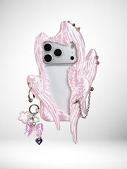 YANZHUJI | Seraph 6-Winged Angel 3D-Printed Flexible Shockproof Aesthetic Phone Case for iPhone Series, Protective Shell, Mobile Phone Accessory