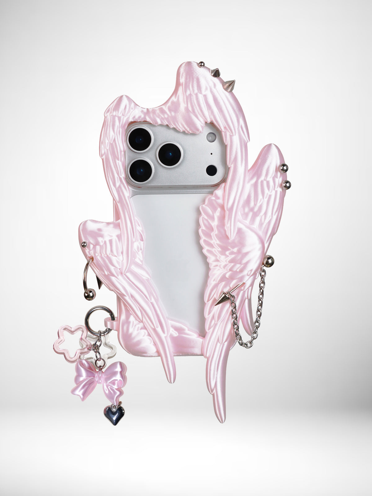 YANZHUJI | Seraph 6-Winged Angel 3D-Printed Flexible Shockproof Aesthetic Phone Case for iPhone Series, Protective Shell, Mobile Phone Accessory