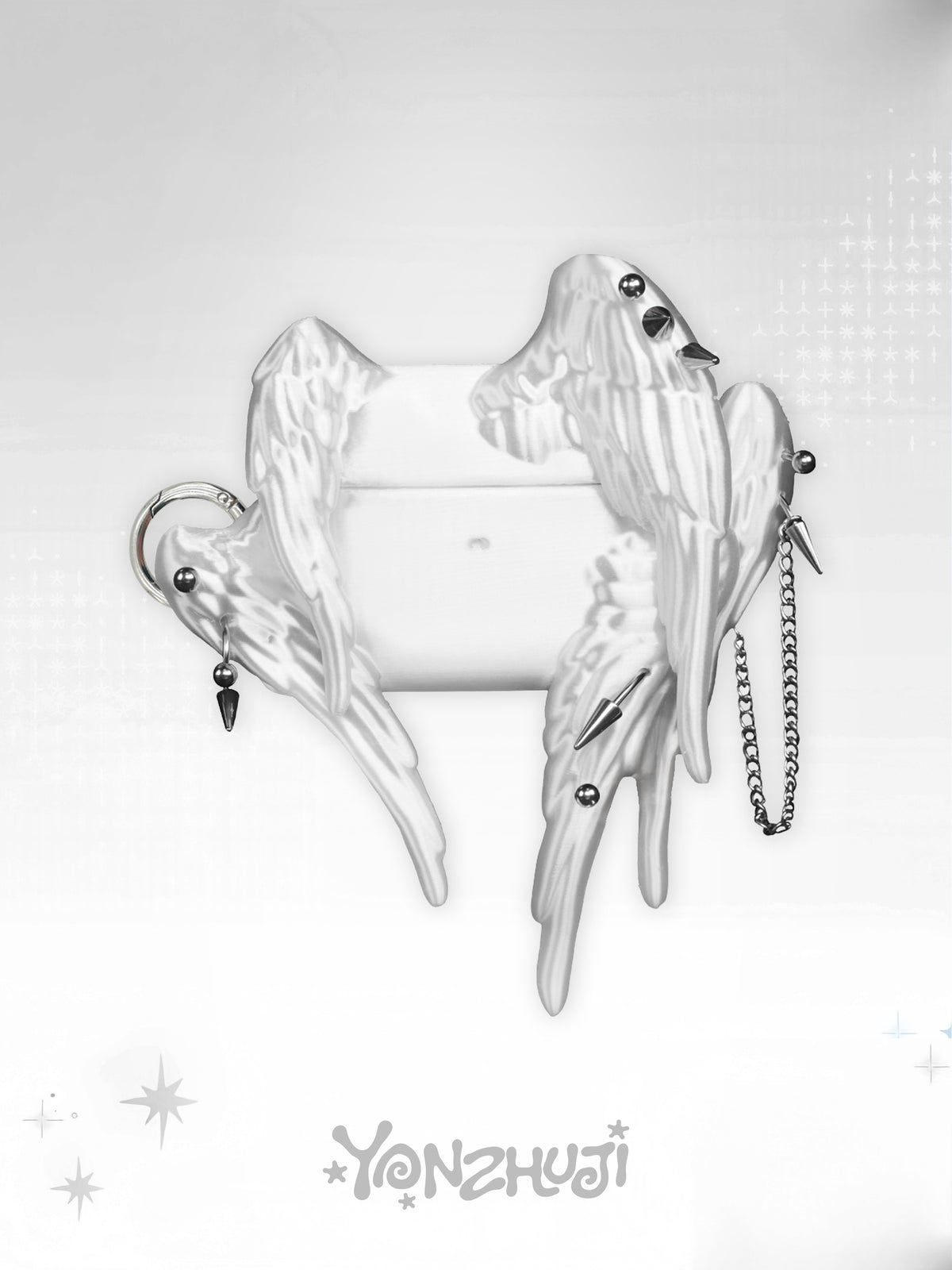 YANZHUJI | Seraph (6-Winged Angel) 3D-Printed Flexible Case for AirPods, Original Design