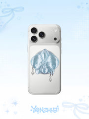 YANZHUJI | 3D-Printed Orchid MagSafe Phone Grip, Plastic Magnetic Base, Multi-Angle Mobile Accessory for MagSafe Phones