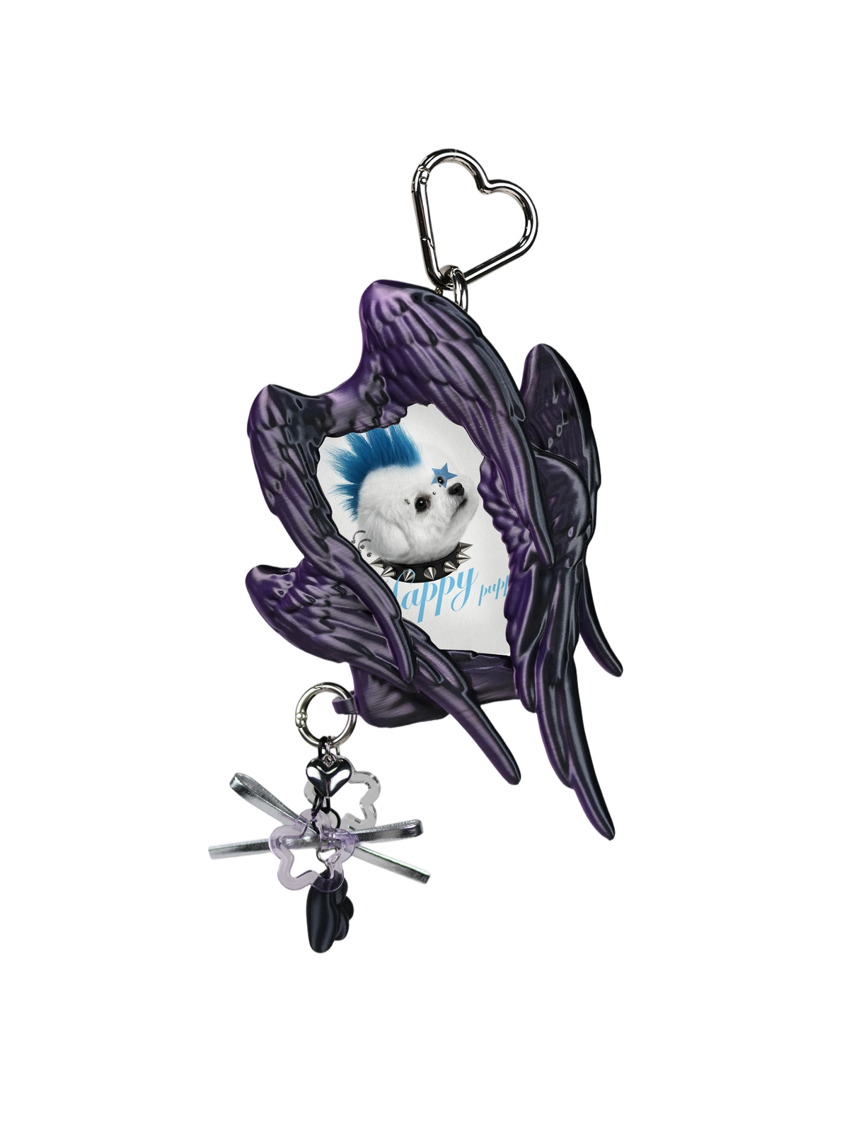 YANZHUJI | Seraph (6 Winged Angel) 3D Printed Photo Card Holder for 3/3.5 Inch Cards, Original Design, Stan Gumi, K Pop & Anime Card Sleeve with Unique 6 Wings Angel