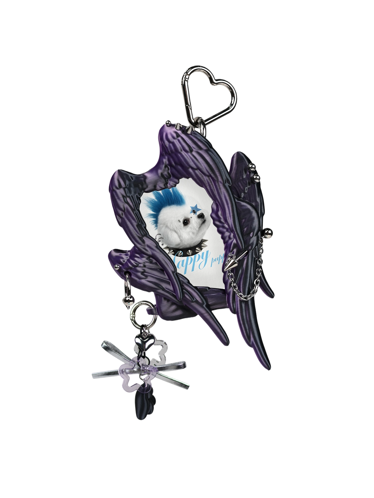 YANZHUJI | Seraph (6 Winged Angel) 3D Printed Photo Card Holder for 3/3.5 Inch Cards, Original Design, Stan Gumi, K Pop & Anime Card Sleeve with Unique 6 Wings Angel