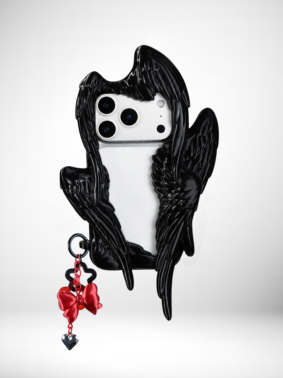YANZHUJI | Seraph 6-Winged Angel 3D-Printed Flexible Shockproof Aesthetic Phone Case for iPhone Series, Protective Shell, Mobile Phone Accessory