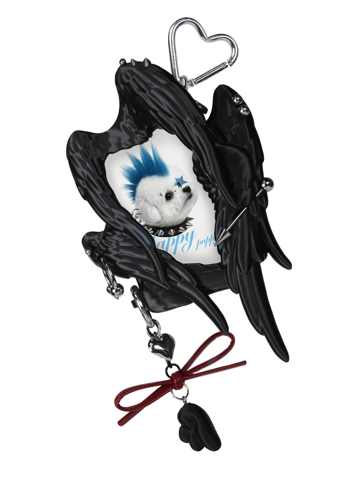 YANZHUJI | Seraph (6 Winged Angel) 3D Printed Photo Card Holder for 3/3.5 Inch Cards, Original Design, Stan Gumi, K Pop & Anime Card Sleeve with Unique 6 Wings Angel