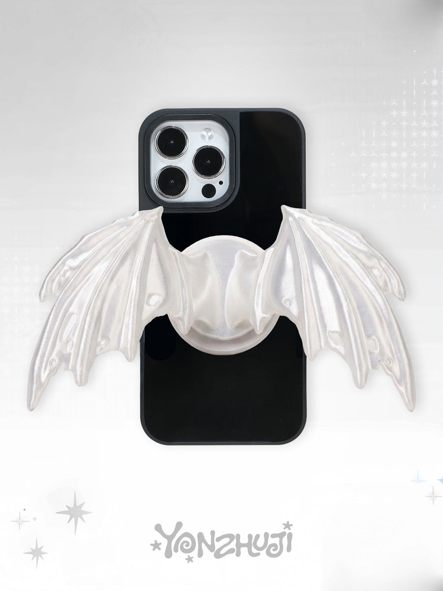 YANZHUJI | Devil Wings 3D-Printed MagSafe Mobile Phone Stand - Silk TPU Flexible Silicone Accessory, MagSafe Base Multi-Angle Mag Grip Phone Holder & Mount, Accessories, Magnetic