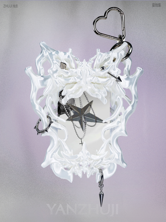 YANZHUJI: Liquid Bone Butterfly 3D Printed Punk Design Card Sleeve for 3/3.5-inches Card