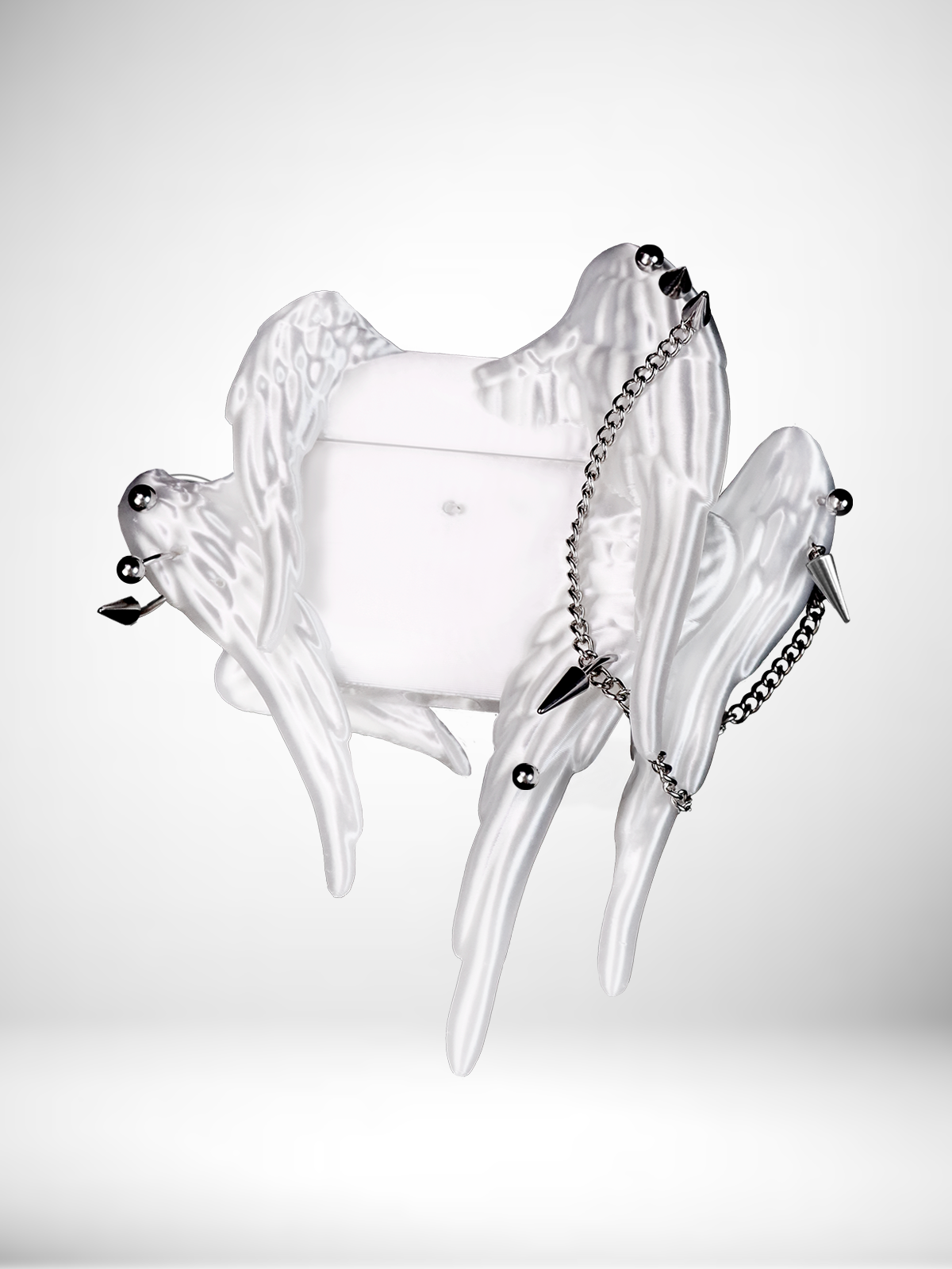 YANZHUJI | Seraph (6-Winged Angel) 3D-Printed Flexible Case for AirPods, Original Design