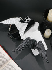 YANZHUJI | Angel Wing 3D-Printed MagSafe Magnetic Cellphone Mount, Smartphone Holder Stand with Flexible Material Grip, Angelcore Photogenic Accessory for iPhone