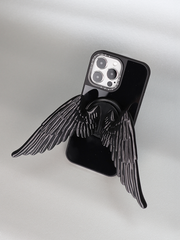 YANZHUJI | Angel Wing 3D-Printed MagSafe Magnetic Cellphone Mount, Smartphone Holder Stand with Flexible Material Grip, Angelcore Photogenic Accessory for iPhone