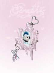 YANZHUJI | Seraph (6 Winged Angel) 3D Printed Photo Card Holder for 3/3.5 Inch Cards, Original Design, Stan Gumi, K Pop & Anime Card Sleeve with Unique 6 Wings Angel