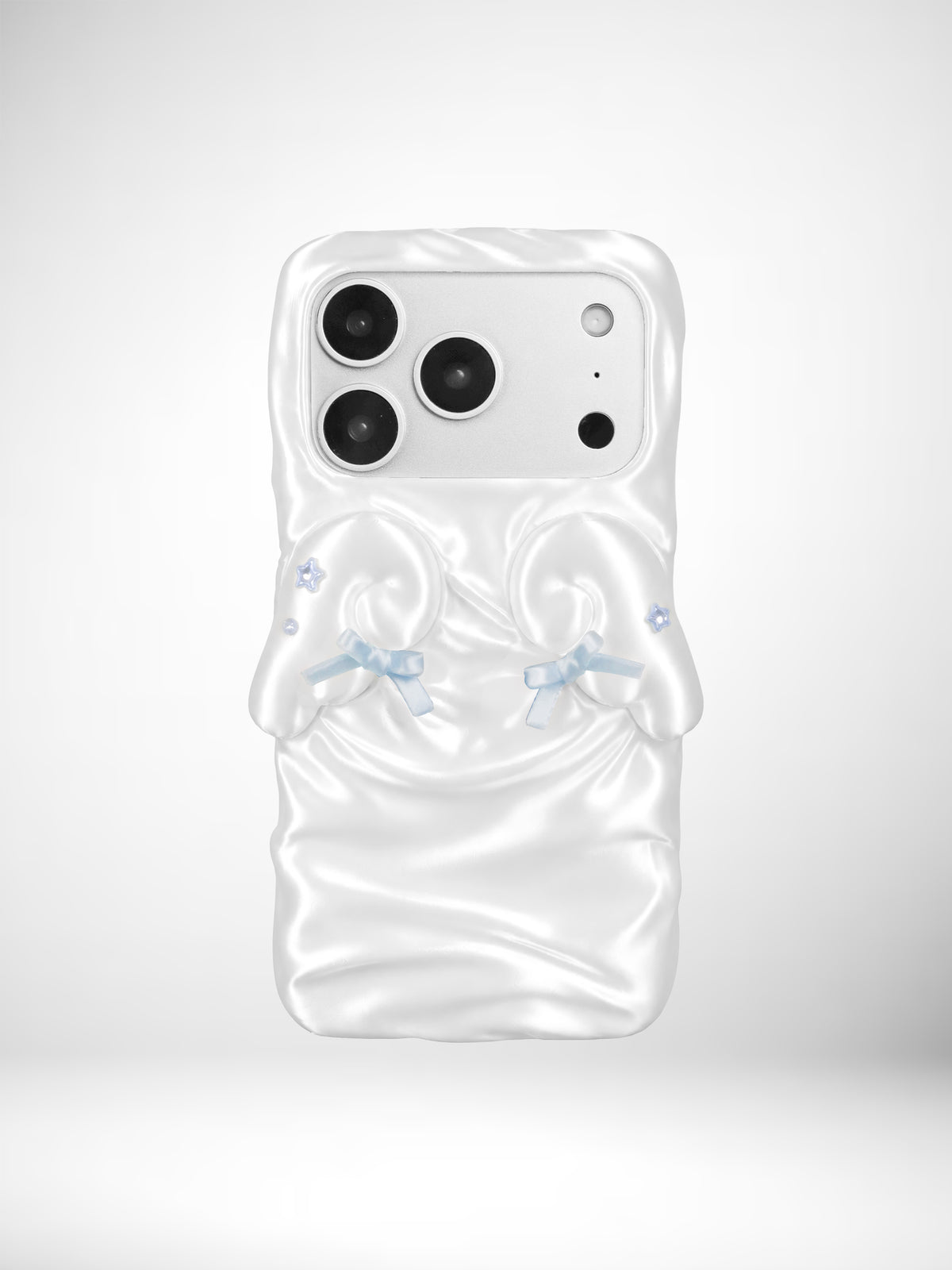 YANZHUJI | Cherub Wing Silk Phone Case 3D-Printed Flexible Shockproof Aesthetic Phone Case for iPhone Series, Protective Shell, Mobile Phone Accessory