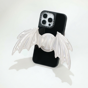YANZHUJI | Devil Wings 3D-Printed MagSafe Mobile Phone Stand - Silk TPU Flexible Silicone Accessory, MagSafe Base Multi-Angle Mag Grip Phone Holder & Mount, Accessories, Magnetic