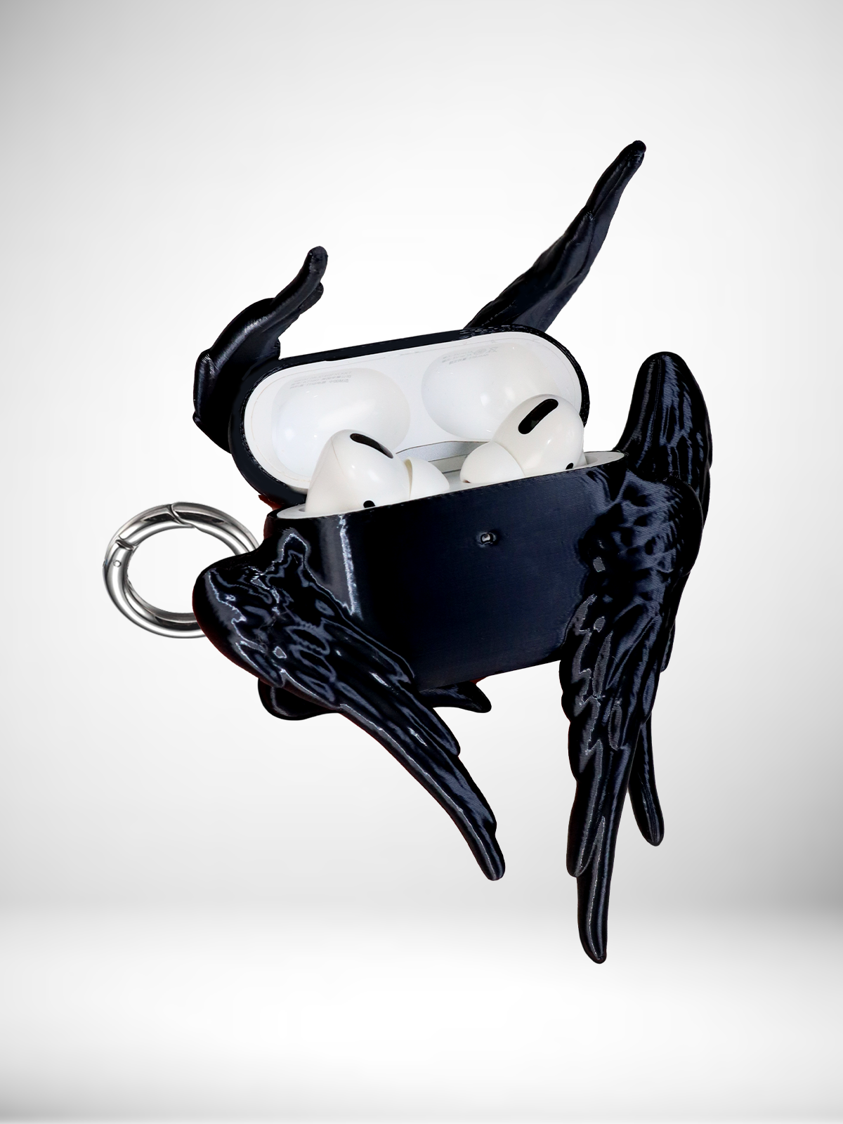 YANZHUJI | Seraph (6-Winged Angel) 3D-Printed Flexible Case for AirPods, Original Design