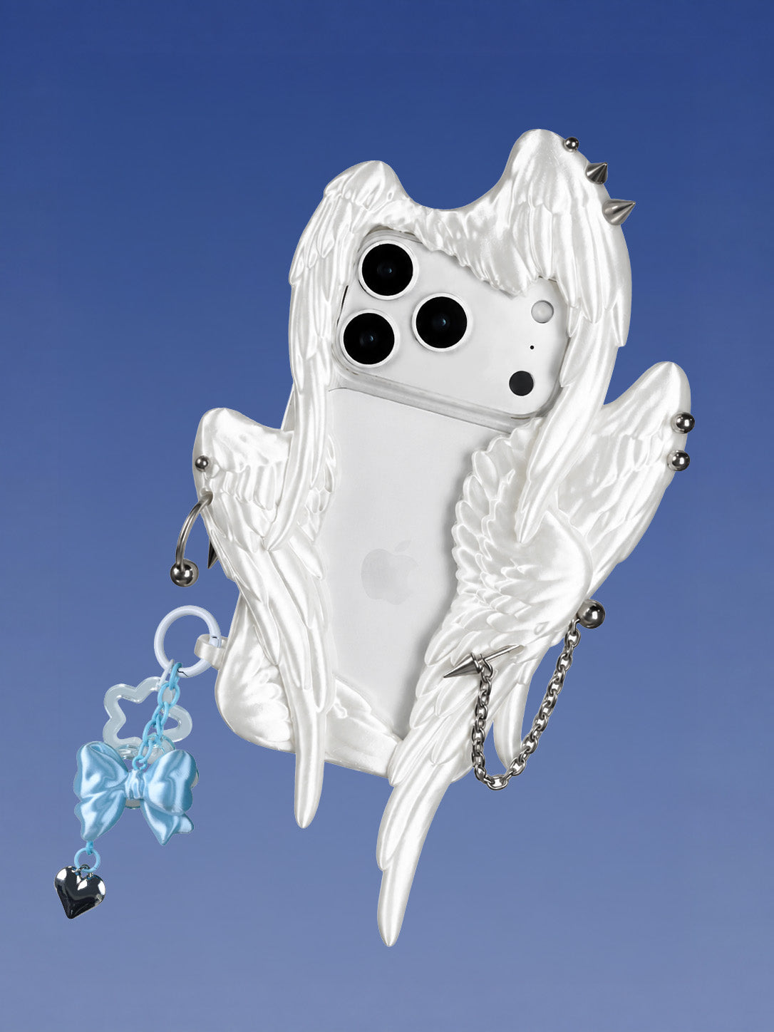 YANZHUJI | Seraph 6-Winged Angel 3D-Printed Flexible Shockproof Aesthetic Phone Case for iPhone Series, Protective Shell, Mobile Phone Accessory