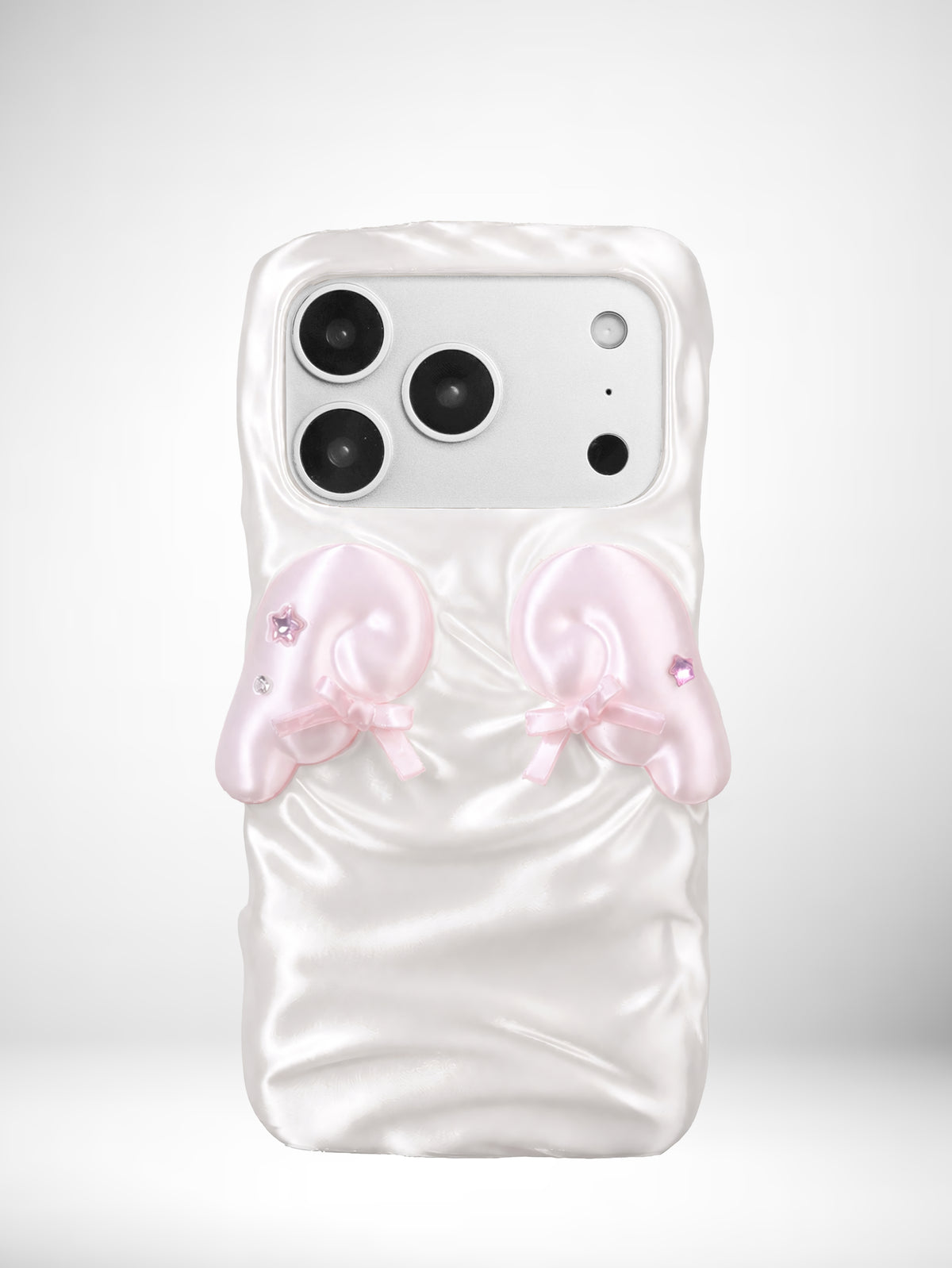 YANZHUJI | Cherub Wing Silk Phone Case 3D-Printed Flexible Shockproof Aesthetic Phone Case for iPhone Series, Protective Shell, Mobile Phone Accessory