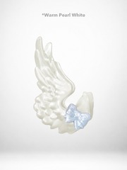 Dreamy Angel Wing Hair Claw Clip, Cute Fashionable Hair Accessory forGirls, Interchangeable Magnetic Bow,  Injection-Molded ABS