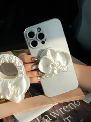 YANZHUJI | 3D-Printed Orchid MagSafe Phone Grip, Plastic Magnetic Base, Multi-Angle Mobile Accessory for MagSafe Phones