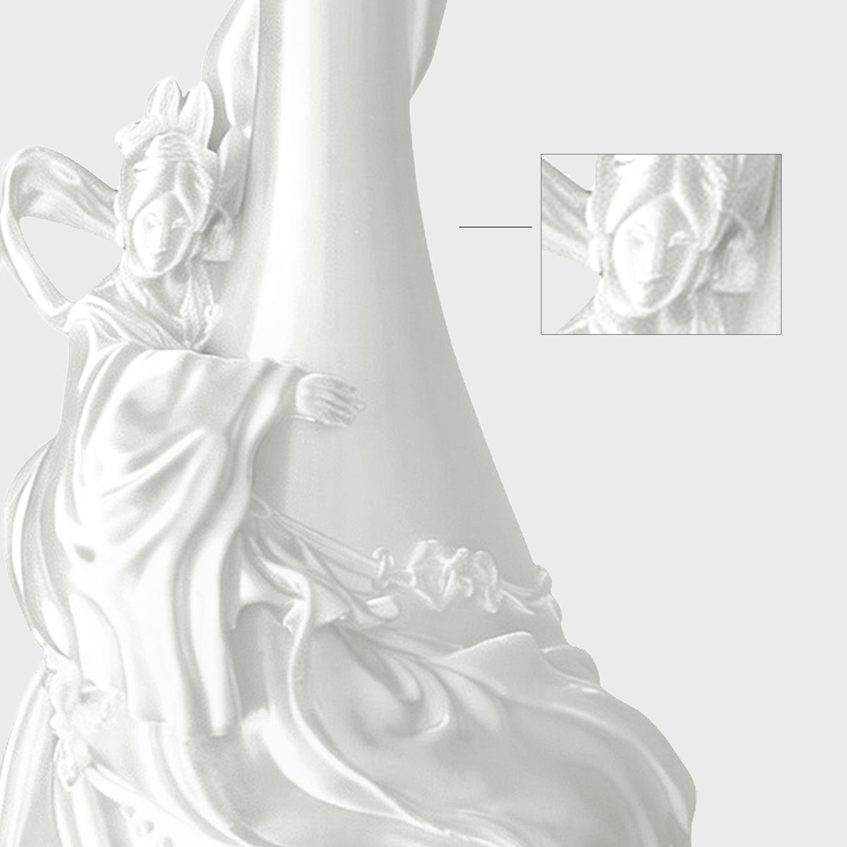 Close-up showing natural FDM print texture and process marks