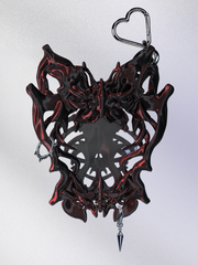 YANZHUJI | Liquid Bone Butterfly Punk Niche 3D Printed Photo Card Holder for 3/3.5-Inch Cards Protection, Original Design Accessory, Stan Gumi, K-Pop & Anime Card Sleeve