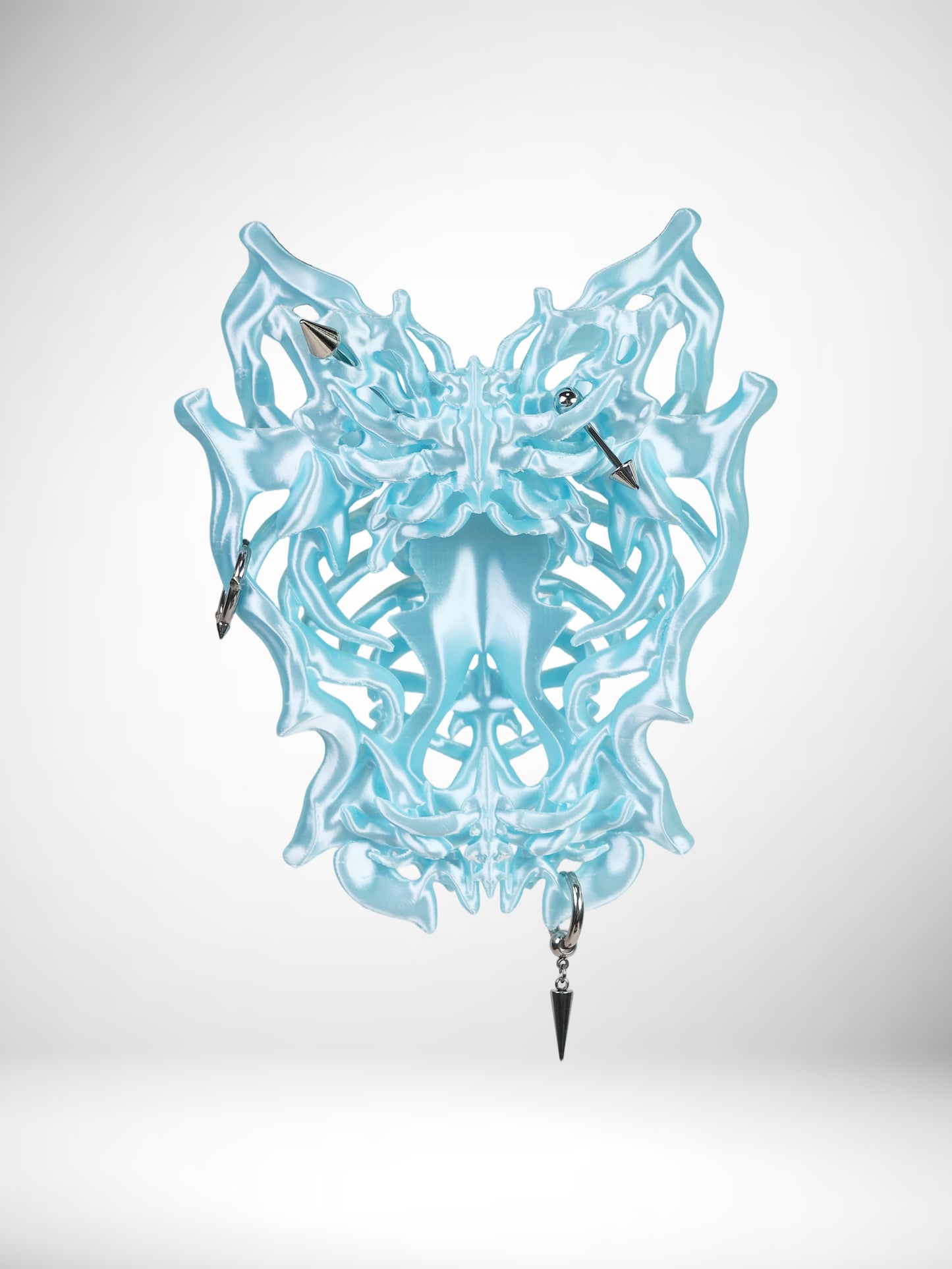 YANZHUJI: Liquid Bone Butterfly 3D Printed Punk Design Card Sleeve for 3/3.5-inches Card
