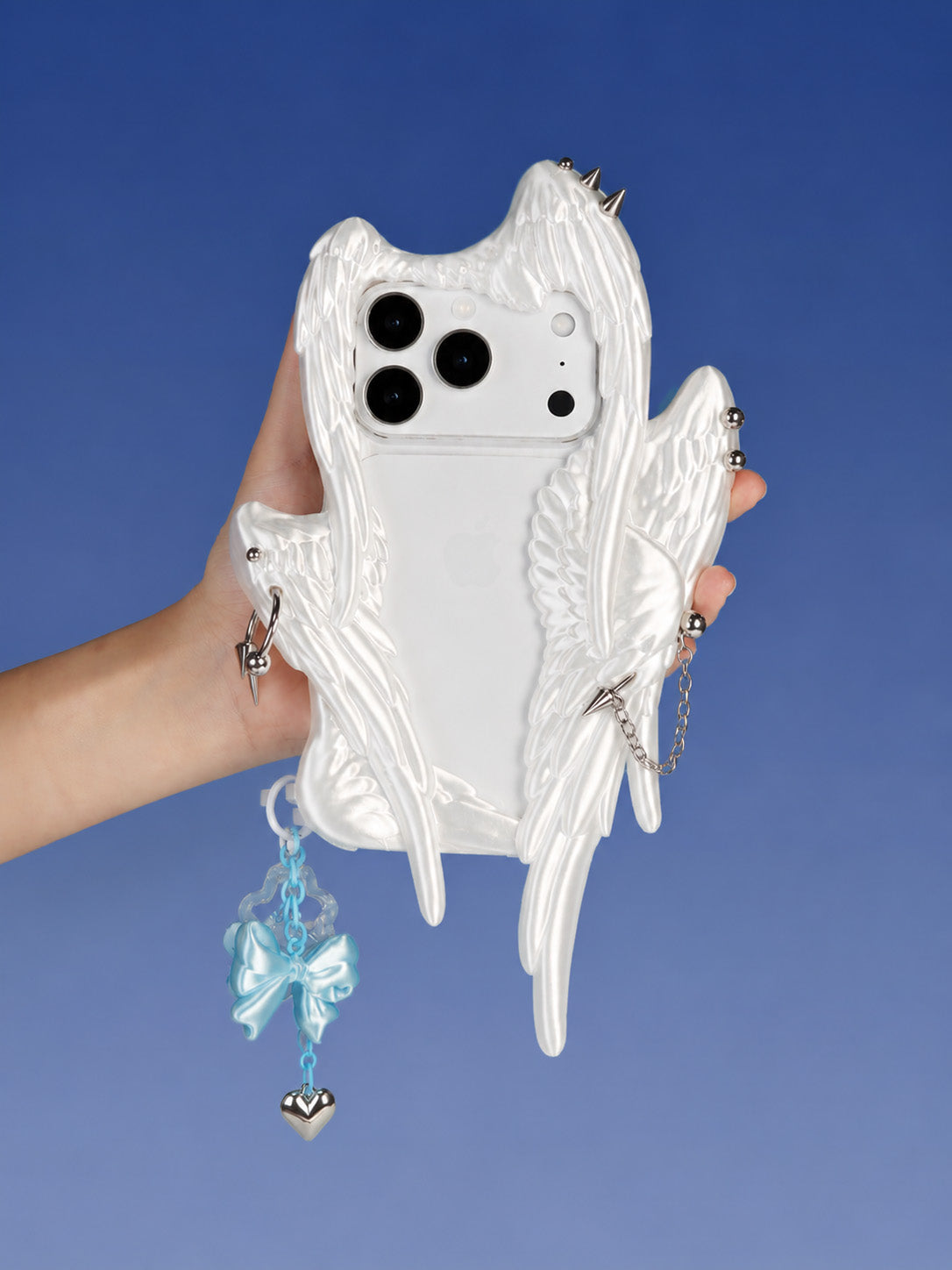 YANZHUJI | Seraph 6-Winged Angel 3D-Printed Flexible Shockproof Aesthetic Phone Case for iPhone Series, Protective Shell, Mobile Phone Accessory