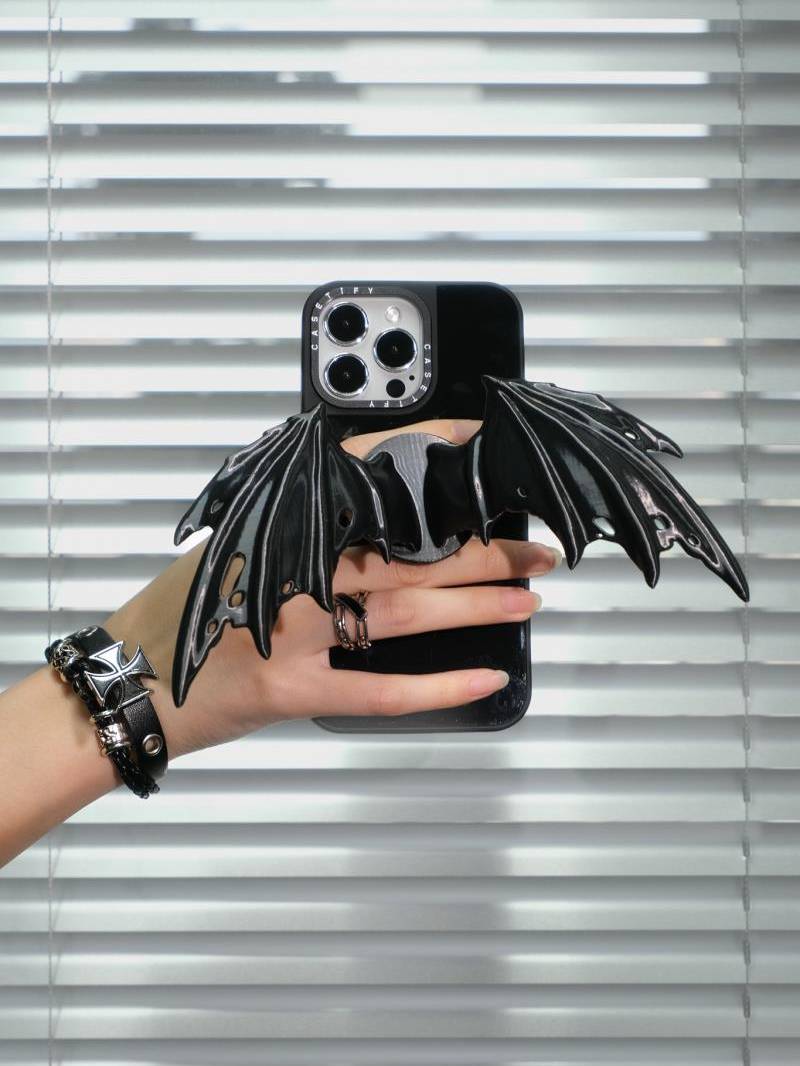 YANZHUJI | Devil Wings 3D-Printed MagSafe Mobile Phone Stand - Silk TPU Flexible Silicone Accessory, MagSafe Base Multi-Angle Mag Grip Phone Holder & Mount, Accessories, Magnetic