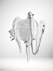 YANZHUJI | Seraph (6-Winged Angel) 3D-Printed Flexible Case for AirPods, Original Design