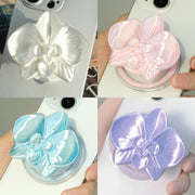 YANZHUJI | 3D-Printed Orchid MagSafe Phone Grip, Plastic Magnetic Base, Multi-Angle Mobile Accessory for MagSafe Phones