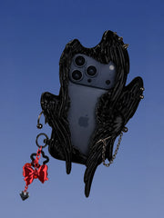 YANZHUJI | Seraph 6-Winged Angel 3D-Printed Flexible Shockproof Aesthetic Phone Case for iPhone Series, Protective Shell, Mobile Phone Accessory