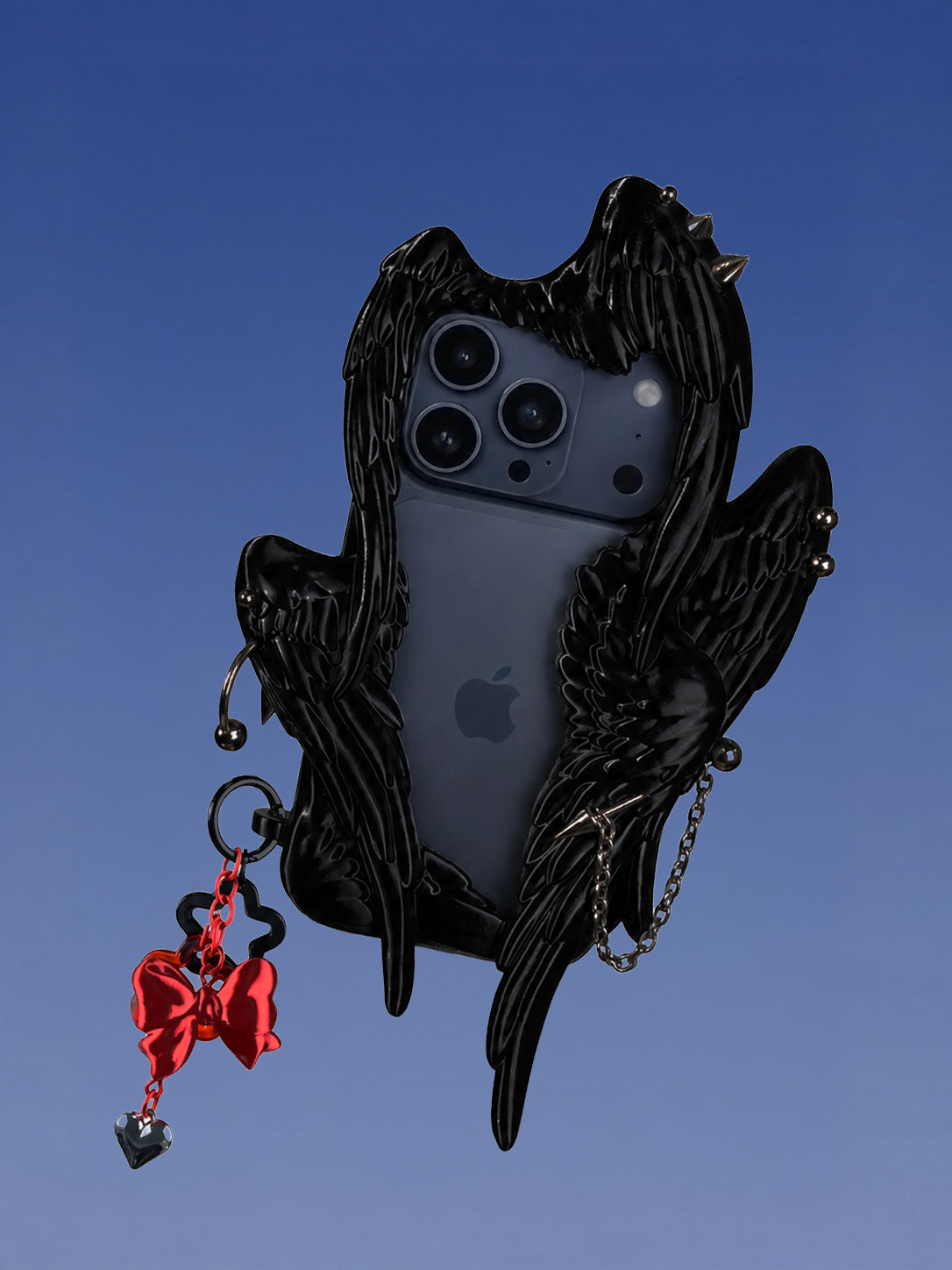 YANZHUJI | Seraph 6-Winged Angel 3D-Printed Flexible Shockproof Aesthetic Phone Case for iPhone Series, Protective Shell, Mobile Phone Accessory
