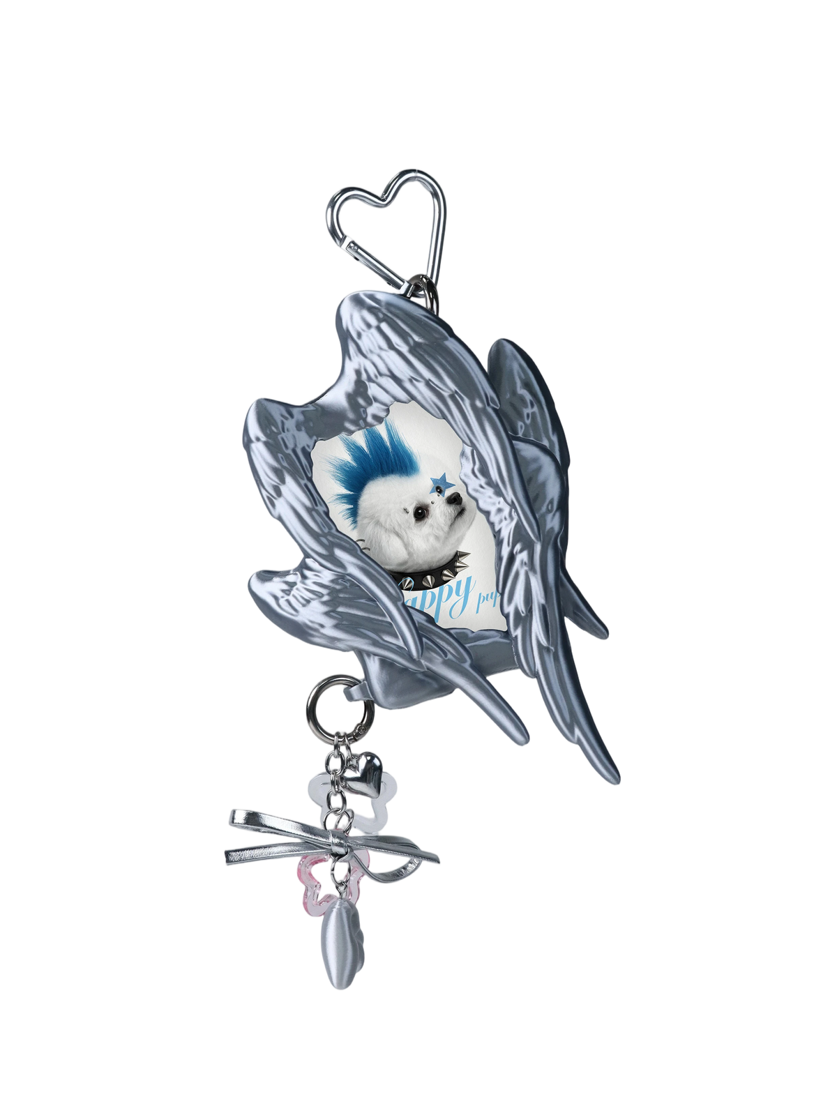 YANZHUJI | Seraph (6 Winged Angel) 3D Printed Photo Card Holder for 3/3.5 Inch Cards, Original Design, Stan Gumi, K Pop & Anime Card Sleeve with Unique 6 Wings Angel