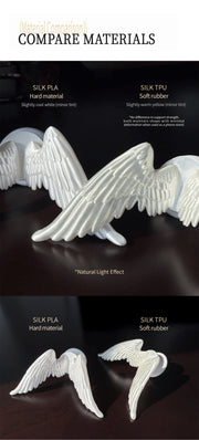 YANZHUJI | Angel Wing 3D-Printed MagSafe Magnetic Cellphone Mount, Smartphone Holder Stand with Flexible Material Grip, Angelcore Photogenic Accessory for iPhone