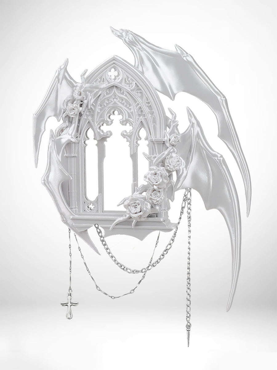 ZhuJi Artisan Collection: Four-wings Demon 3D Printed Card Sleeve/Display Picture Frame for 3/3.5-inch Cards Original Design Customized Stan Gumi  Gothic Dark Qin Che/Sylus