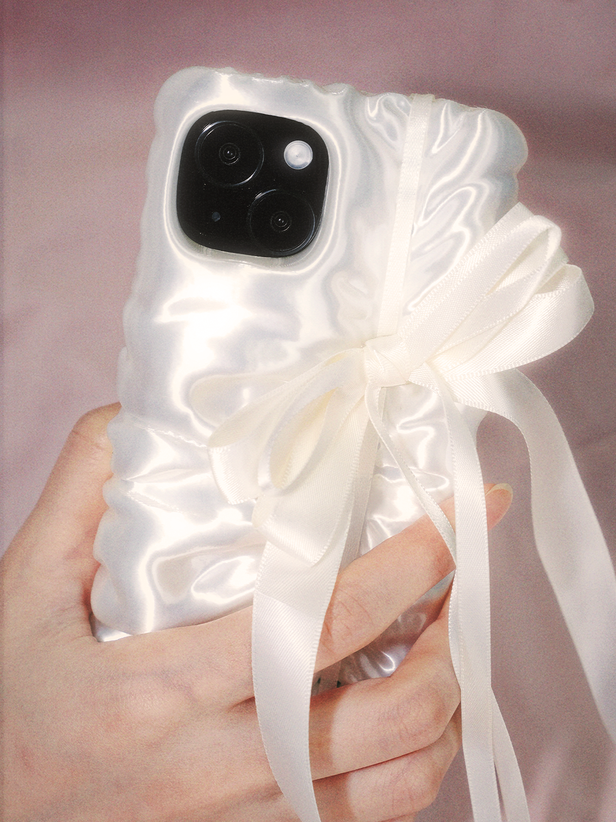YANZHUJI | Satin Gloss Phone Case for iPhone-3D Printed With Flexible Material, Girlhood, y2k style, Original Design