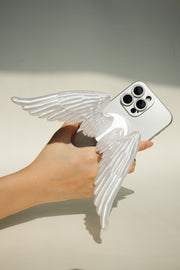 YANZHUJI | Angel Wing 3D-Printed MagSafe Magnetic Cellphone Mount, Smartphone Holder Stand with Flexible Material Grip, Angelcore Photogenic Accessory for iPhone