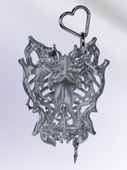 YANZHUJI | Liquid Bone Butterfly Punk Niche 3D Printed Photo Card Holder for 3/3.5-Inch Cards Protection, Original Design Accessory, Stan Gumi, K-Pop & Anime Card Sleeve