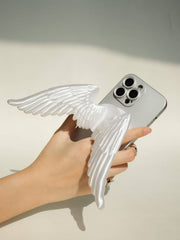 YANZHUJI | Angel Wing 3D-Printed MagSafe Magnetic Cellphone Mount, Smartphone Holder Stand with Flexible Material Grip, Angelcore Photogenic Accessory for iPhone