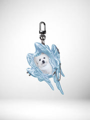 YANZHUJI | MINI Seraph (6-Winged Angel) 3D-Printed Photo Card Holder for 2-Inch Cards, Original Design, Stan Gumi, K-Pop & Anime Card Sleeve with Unique 6 Wings Angel