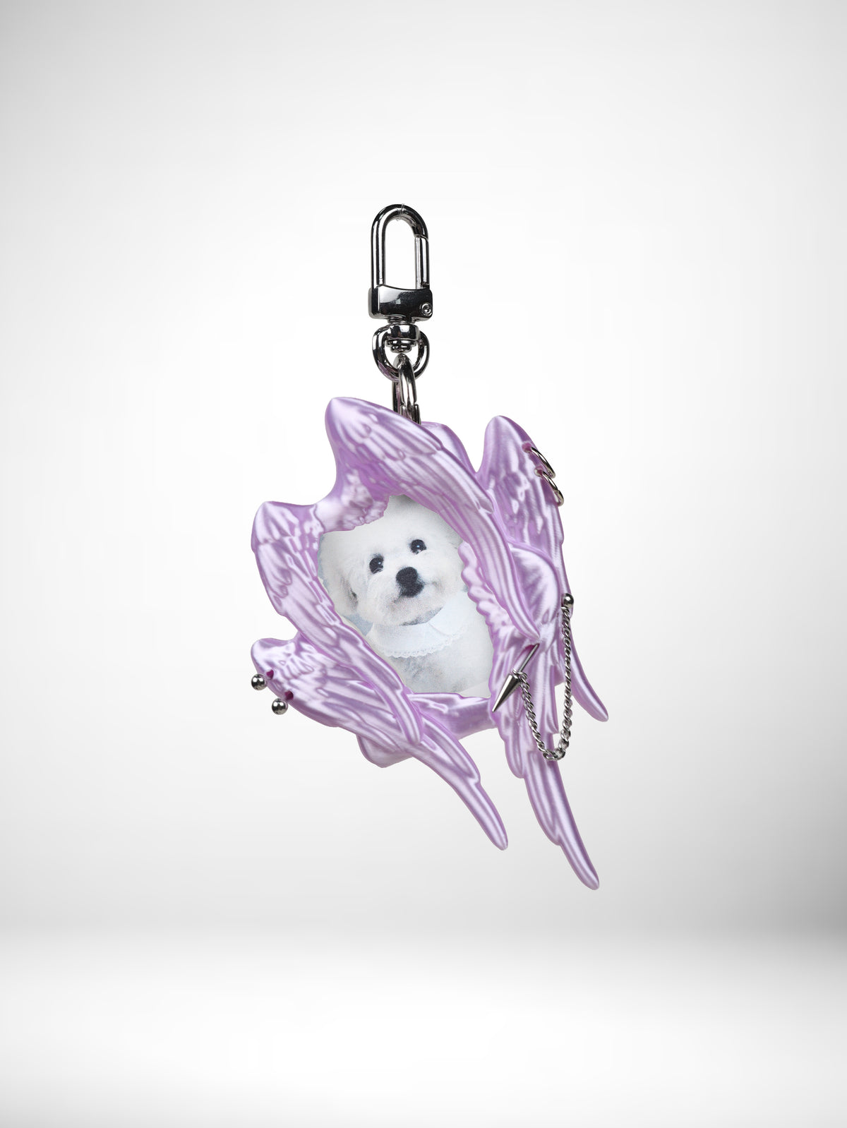 YANZHUJI | MINI Seraph (6-Winged Angel) 3D-Printed Photo Card Holder for 2-Inch Cards, Original Design, Stan Gumi, K-Pop & Anime Card Sleeve with Unique 6 Wings Angel