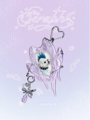 YANZHUJI | Seraph (6 Winged Angel) 3D Printed Photo Card Holder for 3/3.5 Inch Cards, Original Design, Stan Gumi, K Pop & Anime Card Sleeve with Unique 6 Wings Angel