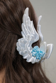 YANZHUJI | Fairy Theme Angel Wings 3D Printed Claw Clip, Flexible TPU Bendable Hair Claw, Cute Fashion Hair Accessory for Girls, Bendable Hair Claws