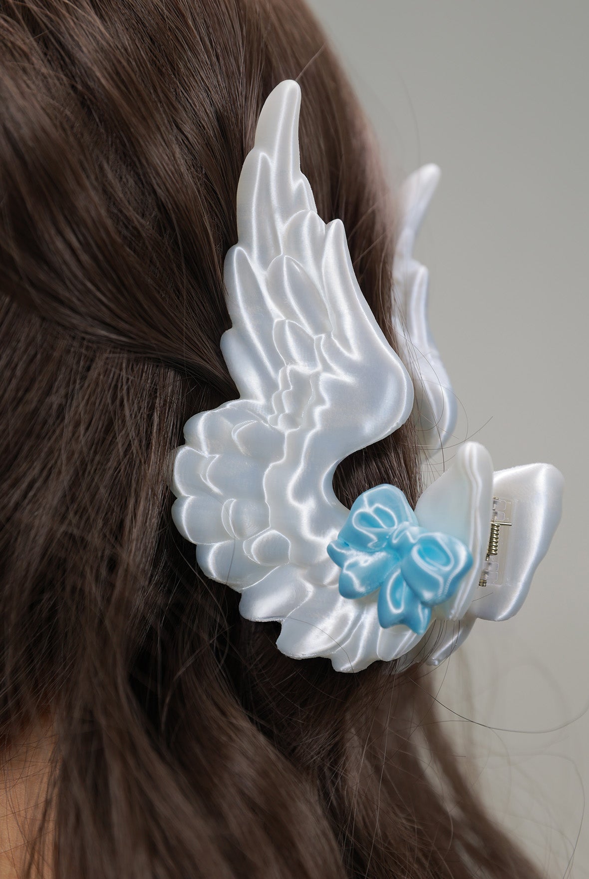 YANZHUJI | Fairy Theme Angel Wings 3D Printed Claw Clip, Flexible TPU Bendable Hair Claw, Cute Fashion Hair Accessory for Girls, Bendable Hair Claws