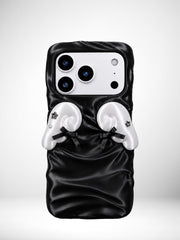YANZHUJI | Cherub Wing Silk Phone Case 3D-Printed Flexible Shockproof Aesthetic Phone Case for iPhone Series, Protective Shell, Mobile Phone Accessory