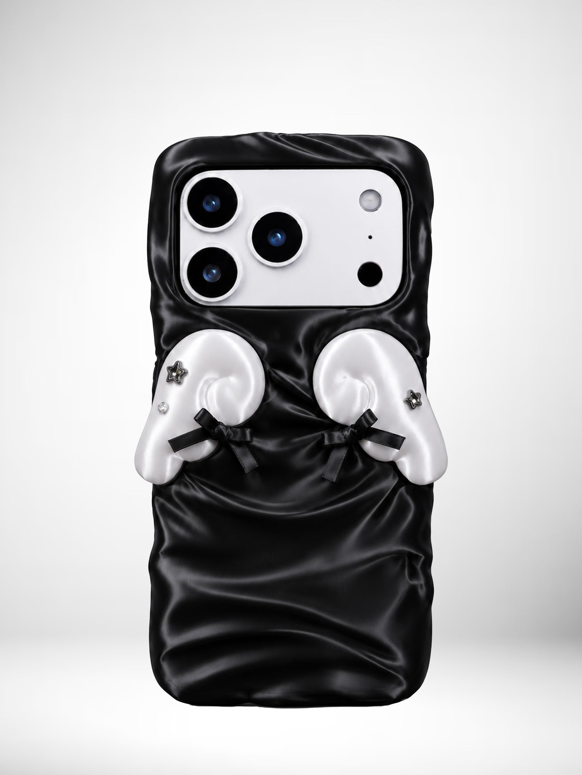 YANZHUJI | Cherub Wing Silk Phone Case 3D-Printed Flexible Shockproof Aesthetic Phone Case for iPhone Series, Protective Shell, Mobile Phone Accessory