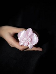 YANZHUJI | 3D-Printed Orchid MagSafe Phone Grip, Plastic Magnetic Base, Multi-Angle Mobile Accessory for MagSafe Phones