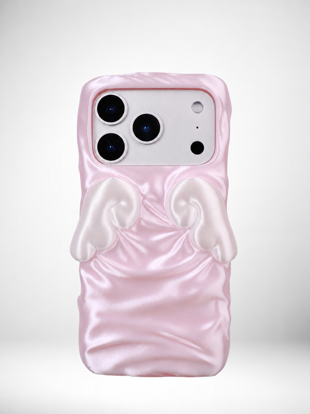 YANZHUJI | Cherub Wing Silk Phone Case 3D-Printed Flexible Shockproof Aesthetic Phone Case for iPhone Series, Protective Shell, Mobile Phone Accessory
